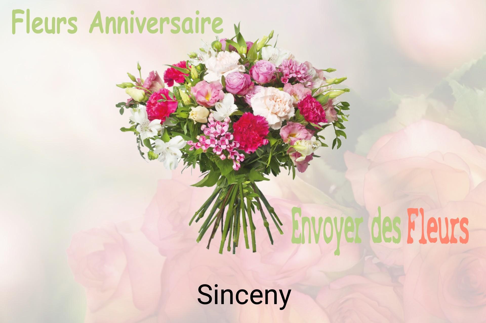 Bouquet de fleurs d’anniversaire livré à Sinceny